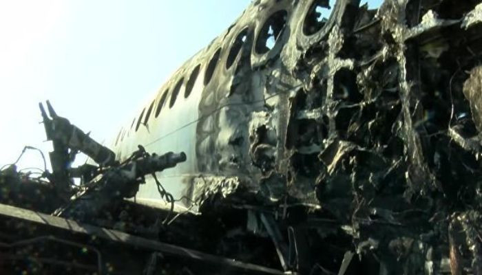 Հրապարակվել են կադրեր այրված ինքնաթիռի սրահից